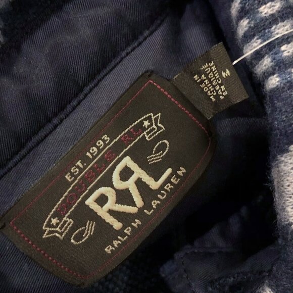 NEW $845 RRL Ralph Lauren Southwestern Shirt Jacket! Medium  Heavy Wool Cashmere - Picture 4 of 5